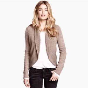 H&M | Brown Open Front Cardigan